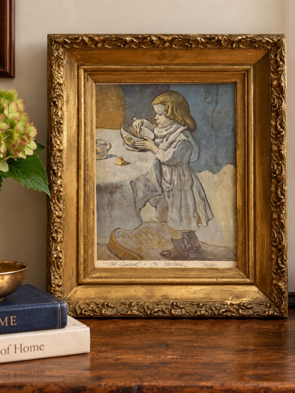Vintage Picasso “Le Gourmet” Blue Period Framed Art